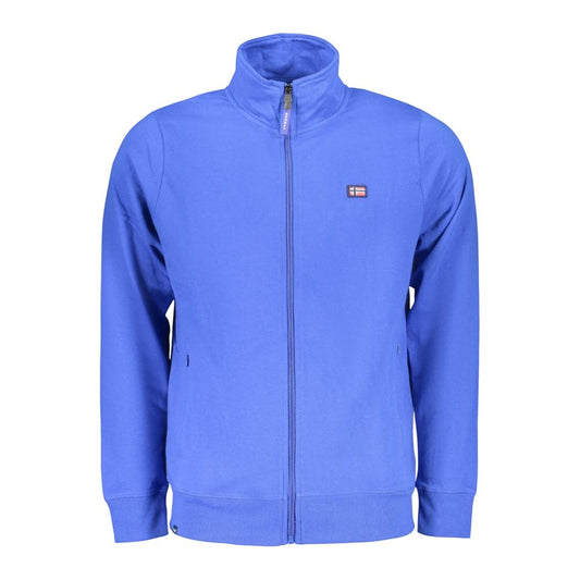 Sweatshirt by Norway 1963 for men in cotton blue presents a smart casual silhouette, featuring a smart casual and for a sophisticated look.