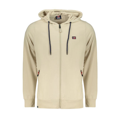 Hooded Sweatshirt Hoodie by Norway 1963 for men in cotton beige showcases a city-ready silhouette, artfully detailed with a signature hooded neckline and for a city-ready finish.