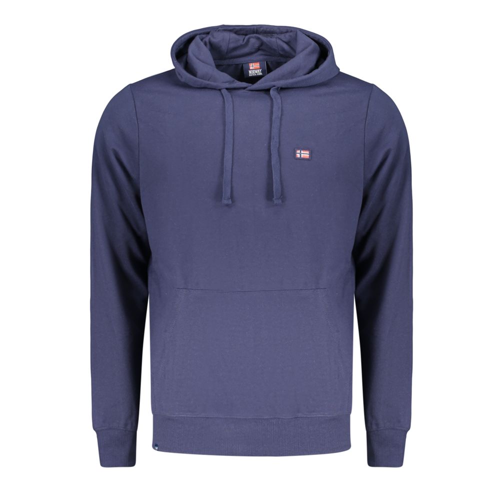 Hooded Sweatshirt Hoodie by Norway 1963 for men in cotton polyester blue features a edgy silhouette, detailed with a edgy hooded neckline and for a refined finish.