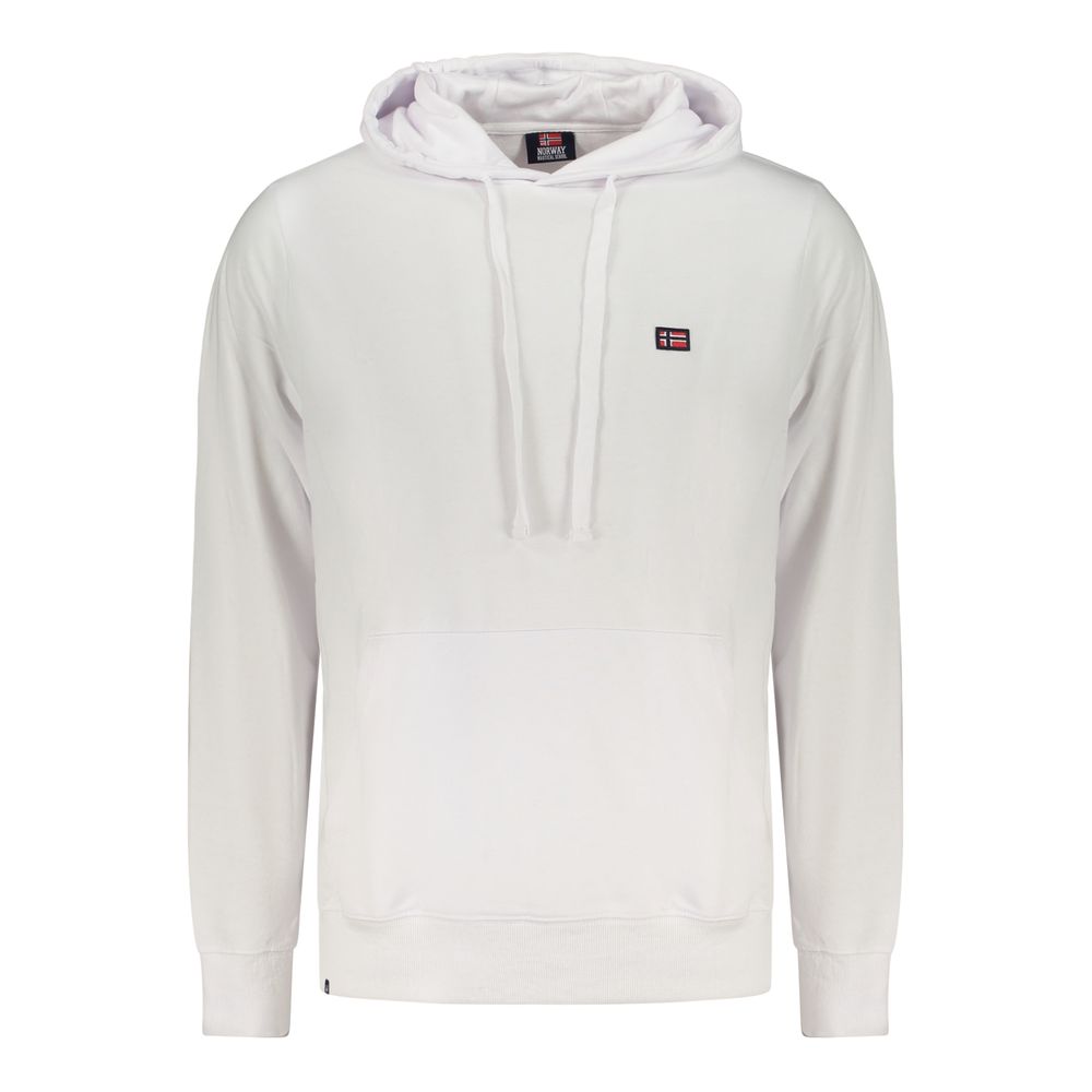 Hooded Sweatshirt Hoodie by Norway 1963 for men in cotton white features a edgy silhouette, detailed with a edgy hooded neckline and for a refined finish.
