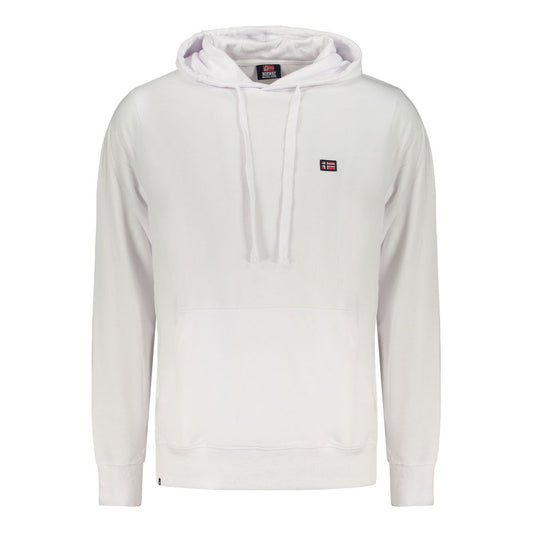 Hooded Sweatshirt Hoodie by Norway 1963 for men in cotton white features a edgy silhouette, detailed with a edgy hooded neckline and for a refined finish.