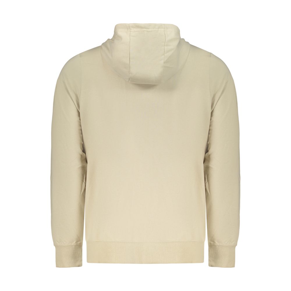 Hooded Sweatshirt Hoodie by Norway 1963 for men in cotton beige features a slouchy chic silhouette, detailed with a slouchy chic and a signature hooded neckline for an elevated aesthetic.