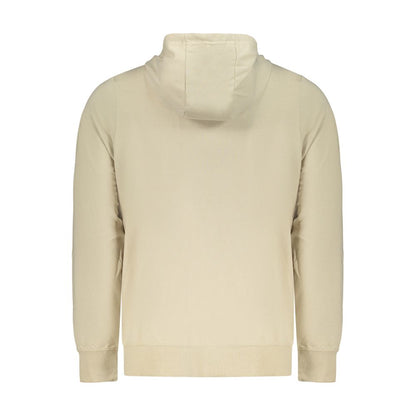 Hooded Sweatshirt Hoodie by Norway 1963 for men in cotton beige features a slouchy chic silhouette, detailed with a slouchy chic and a signature hooded neckline for an elevated aesthetic.