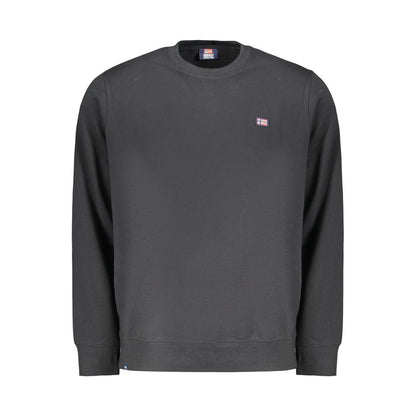 Sweatshirt by Norway 1963 for men in cotton black presents a smart casual silhouette, featuring a smart casual crew neckline and for a sophisticated look.