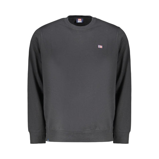 Sweatshirt by Norway 1963 for men in cotton black presents a smart casual silhouette, featuring a smart casual crew neckline and for a sophisticated look.