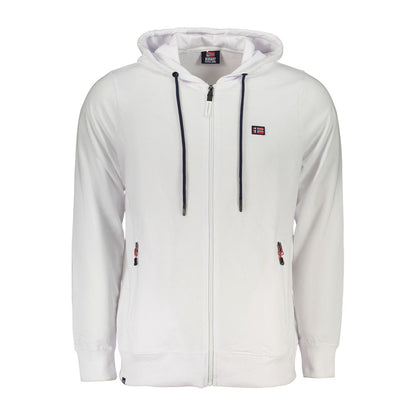 Hooded Sweatshirt Hoodie by Norway 1963 for men in cotton white features an luminous silhouette, showcasing a sophisticated hooded neckline and for a truly luminous look.