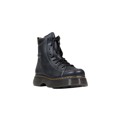 Ankle Winter Boots by Dr. Martens for women in leather black features an aerodynamic silhouette from the Women's Leather Ankle Winter Boots collection, showcasing a aerodynamic and refined for an aerodynamic look.