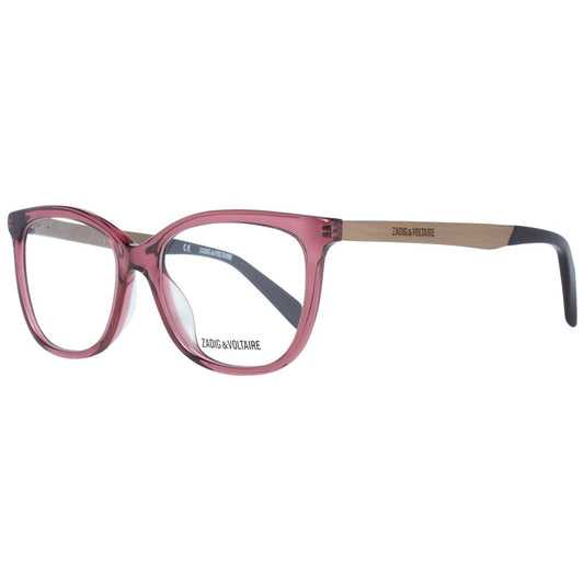 Eyeglasses Frames by Zadig & Voltaire for women in denim cotton multicolor & red features an refined silhouette, showcasing a sophisticated multicolor coloured frame and refined for a refined look.