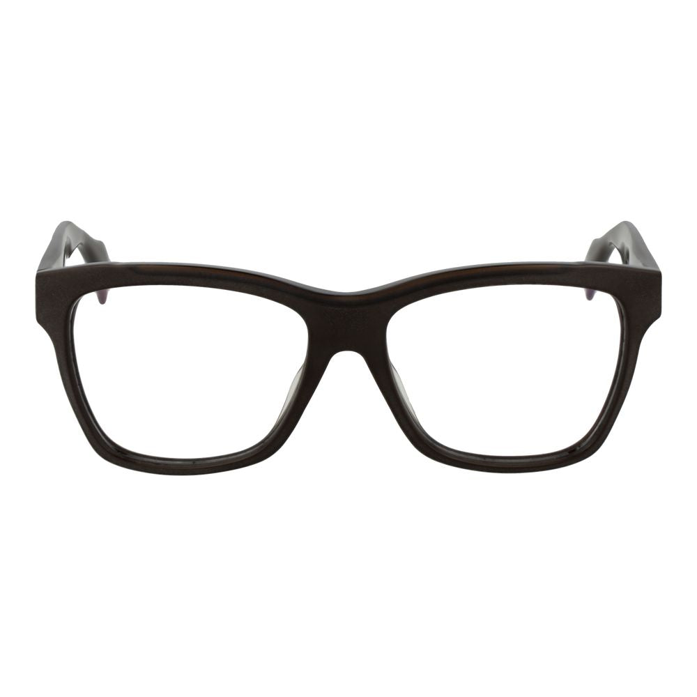 Eyeglasses Frames by Yohji Yamamoto for unisex in plastic brown showcases a refined full-frame frame design with a refined brown coloured frame finish for a refined and sophisticated look.