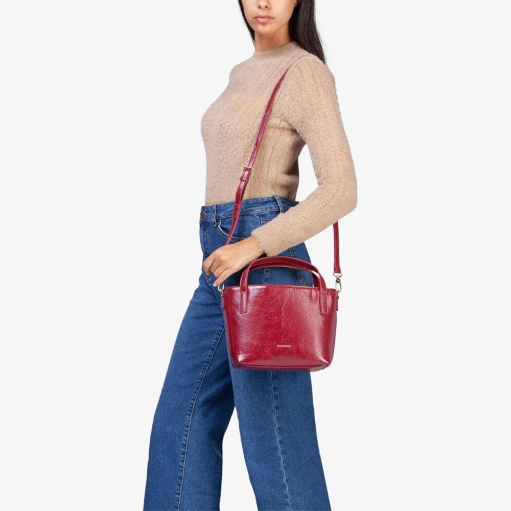 MIRIADE Polyethylene & Polyurethane Handbag - Red