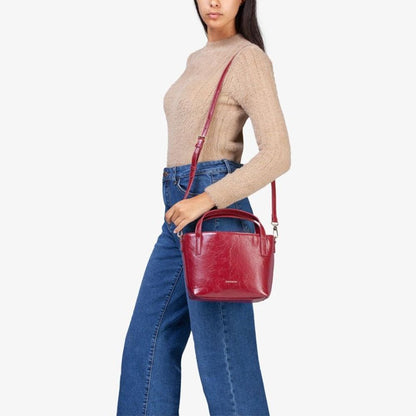 MIRIADE Polyethylene & Polyurethane Handbag - Red