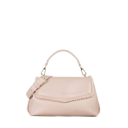 MIRIADE Polyester & Polyurethane Shoulder Bag - Beige