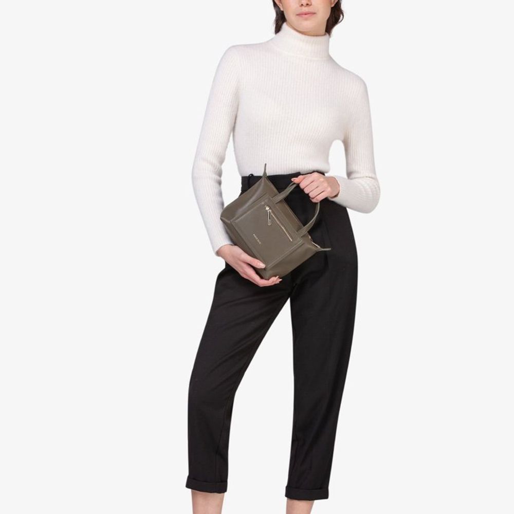 MIRIADE Polyethylene & Polyurethane Handbag - Military Green