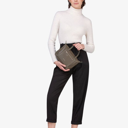 MIRIADE Polyethylene & Polyurethane Handbag - Military Green