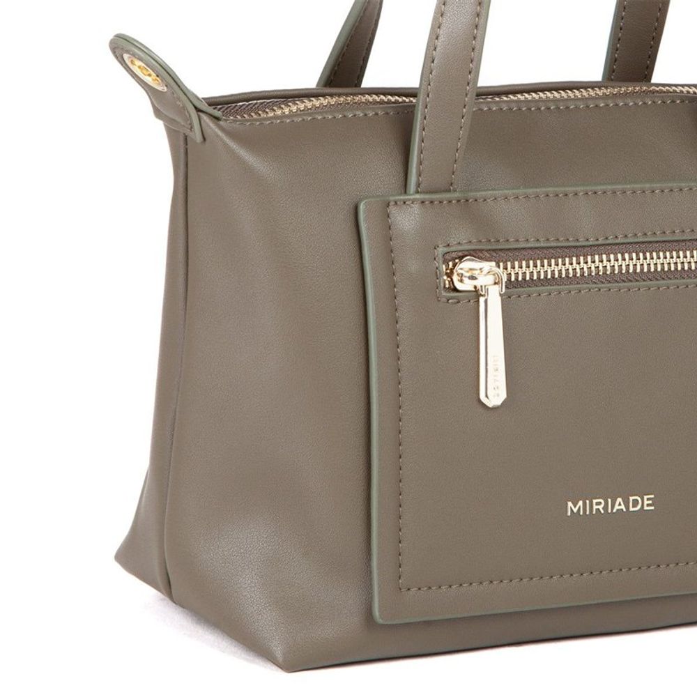 MIRIADE Polyethylene & Polyurethane Handbag - Military Green