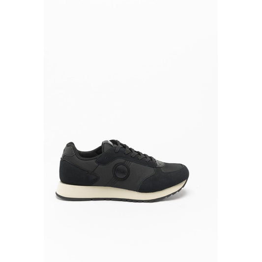 Colmar Women's Low Top Nylon Polyurethane Suede Leather Sneakers - Black