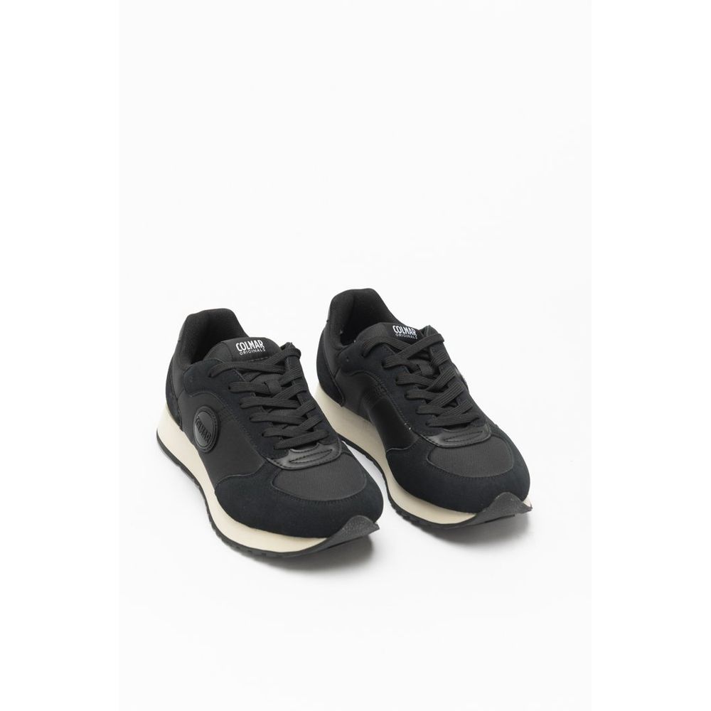 Colmar Black Nylon Low Top Sneakers