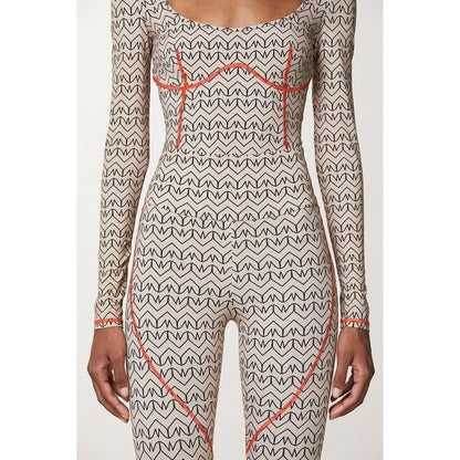 Patrizia Pepe Bicolor Polyamide Athletic Pants