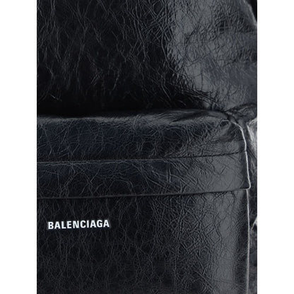 Backpack by Balenciaga for men in bos taurus calfskin leather black features a effortlessly chic Explorer Bos Taurus Calfskin Leather Backpack design, showcasing a secure zipper, ample , and versatile handle, backpack-strap & adjustable-strap for a effortlessly chic finish.
