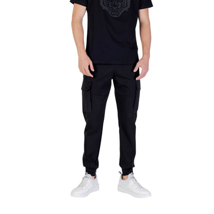 Activewear Jogger Pants by Antony Morato for men in cotton polyester black features a athletic regular-fit with a and long, showcasing athletic for a sophisticated performance look.
