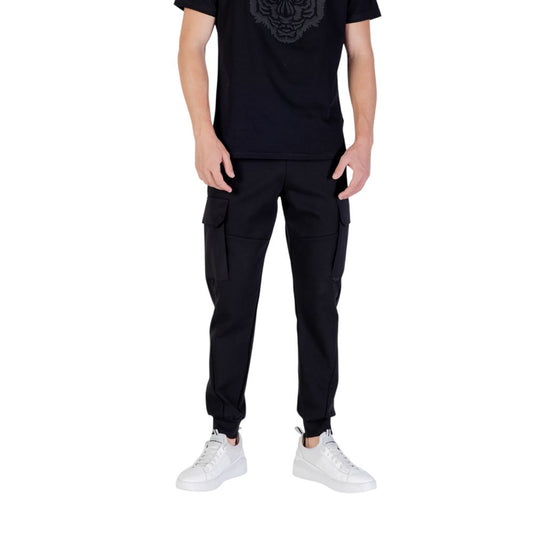 Activewear Jogger Pants by Antony Morato for men in cotton polyester black features a athletic regular-fit with a and long, showcasing athletic for a sophisticated performance look.