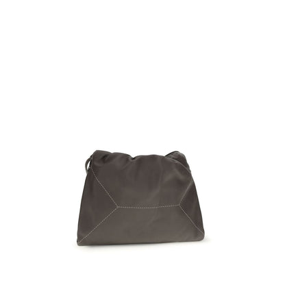Shoulder Drawstring Bag by Brunello Cucinelli for women in bos taurus calf leather brown showcases a enviable silhouette, artfully detailed with a secure drawstring, organized , and versatile shoulder-strap for a enviable look.