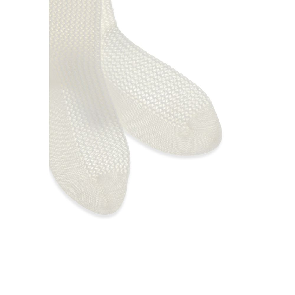 Socks by Brunello Cucinelli for women in cotton white features a nuanced silhouette, showcasing the nuanced Women's Cotton Socks design with a refined, premium finish.