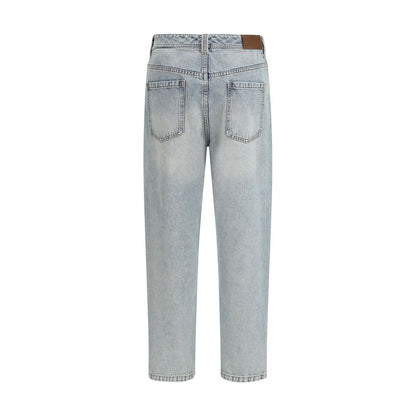 Jeans by Brunello Cucinelli for women in denim cotton blue features an sophisticated and straight-leg & regular-fit with a precise long, creating a sophisticated and sophisticated silhouette.