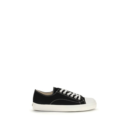 Sneakers by Moschino for men in cotton canvas black features an versatile design from the Men's Low Top Cotton Canvas Sneakers collection, highlighting a versatile low-top style for a premium, high-fashion look.