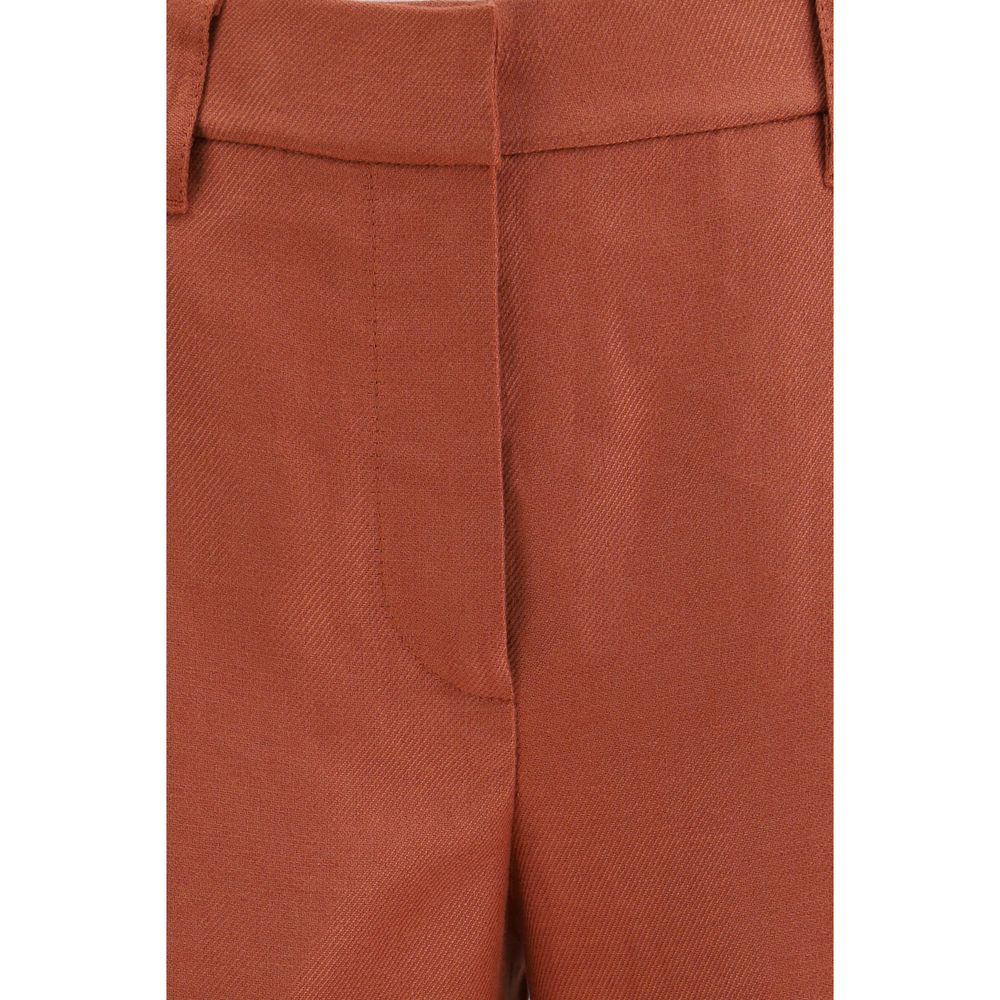 Casual Pants by Brunello Cucinelli for women in linen multicolor & natural features a refined silhouette with a refined relaxed-fit, regular-fit & wide, defined by a and a refined long for a refined finish.