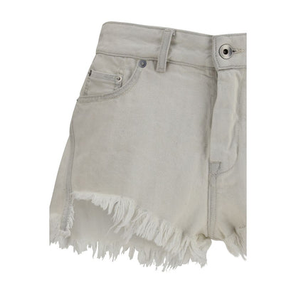 Denim Shorts by Rick Owens for women in denim cotton beige features an unrivaled comfort straight & regular-fit and short with an unrivaled comfort mid rise.