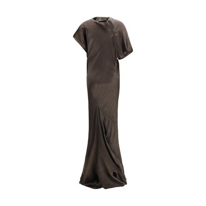 Dress by Rick Owens for women in cupro satin brown & copper features an magnificent silhouette, artfully detailed with a magnificent and that flows into an magnificent long.