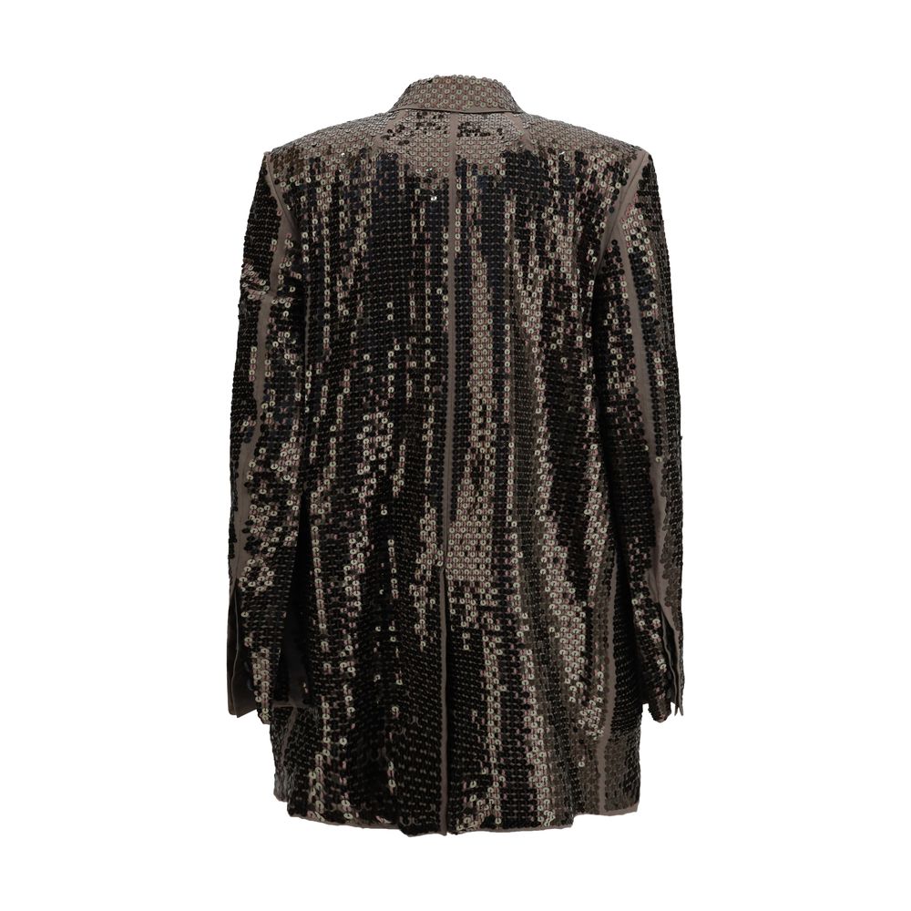 Jacket by Rick Owens for women in cotton multicolor presents a authentic silhouette, artfully detailed with a authentic and functional pockets for a premium authentic finish.