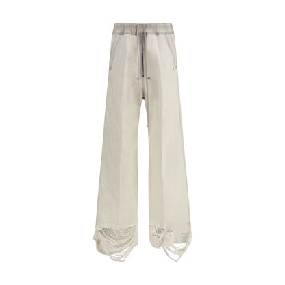 Casual Pants by Rick Owens for men in denim cotton white & signature features an sophisticated and regular-fit & wide with a precise long, creating a sophisticated and sophisticated silhouette.
