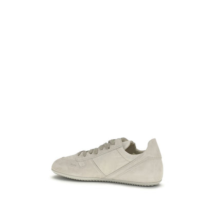 Rick Owens Play Men's Low Top Bos Taurus Suede Calf Leather Sneakers - Gray