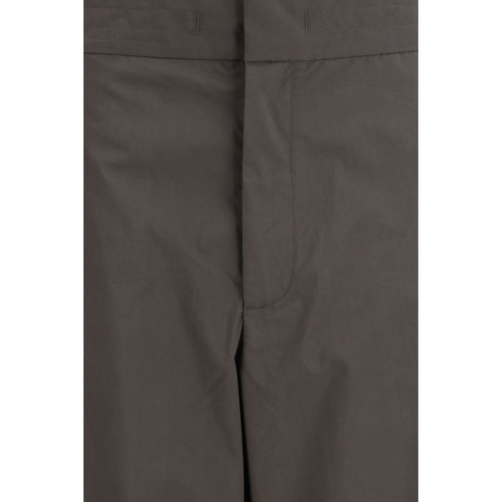 Casual Pants by SA SU PHI for women in cotton gray features an sartorial regular-fit & wide and long with a high rise cut for a sartorial finish.