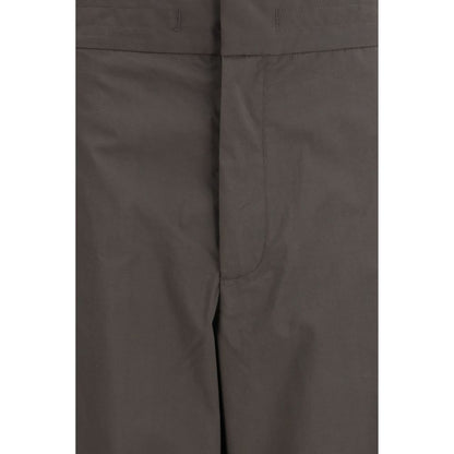Casual Pants by SA SU PHI for women in cotton gray features an sartorial regular-fit & wide and long with a high rise cut for a sartorial finish.