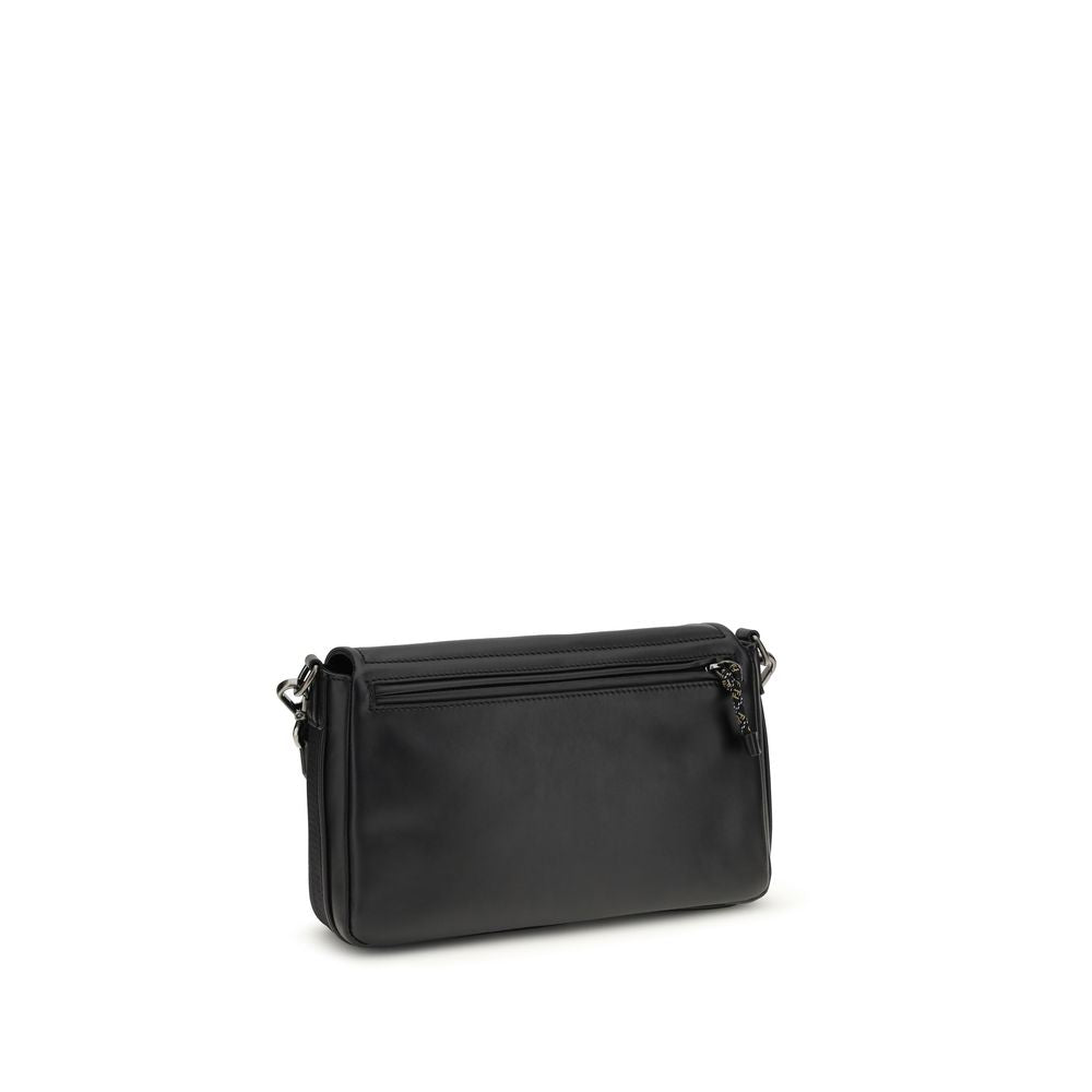 Large Shoulder Messenger Bag by Fendi for men in bos taurus calf leather black features a effortless sophistication silhouette, secured by a flap, zipper & buckle with ample and versatile shoulder-strap & adjustable-strap for a effortless sophistication finish.