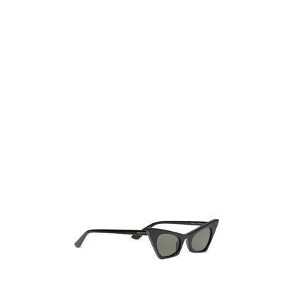 Sunglasses by Alexander McQueen for women in wool polyamide tweed and black, brown & havana featuring an stylish cat-eye frame design with a sophisticated black coloured frame finish and high-performance .