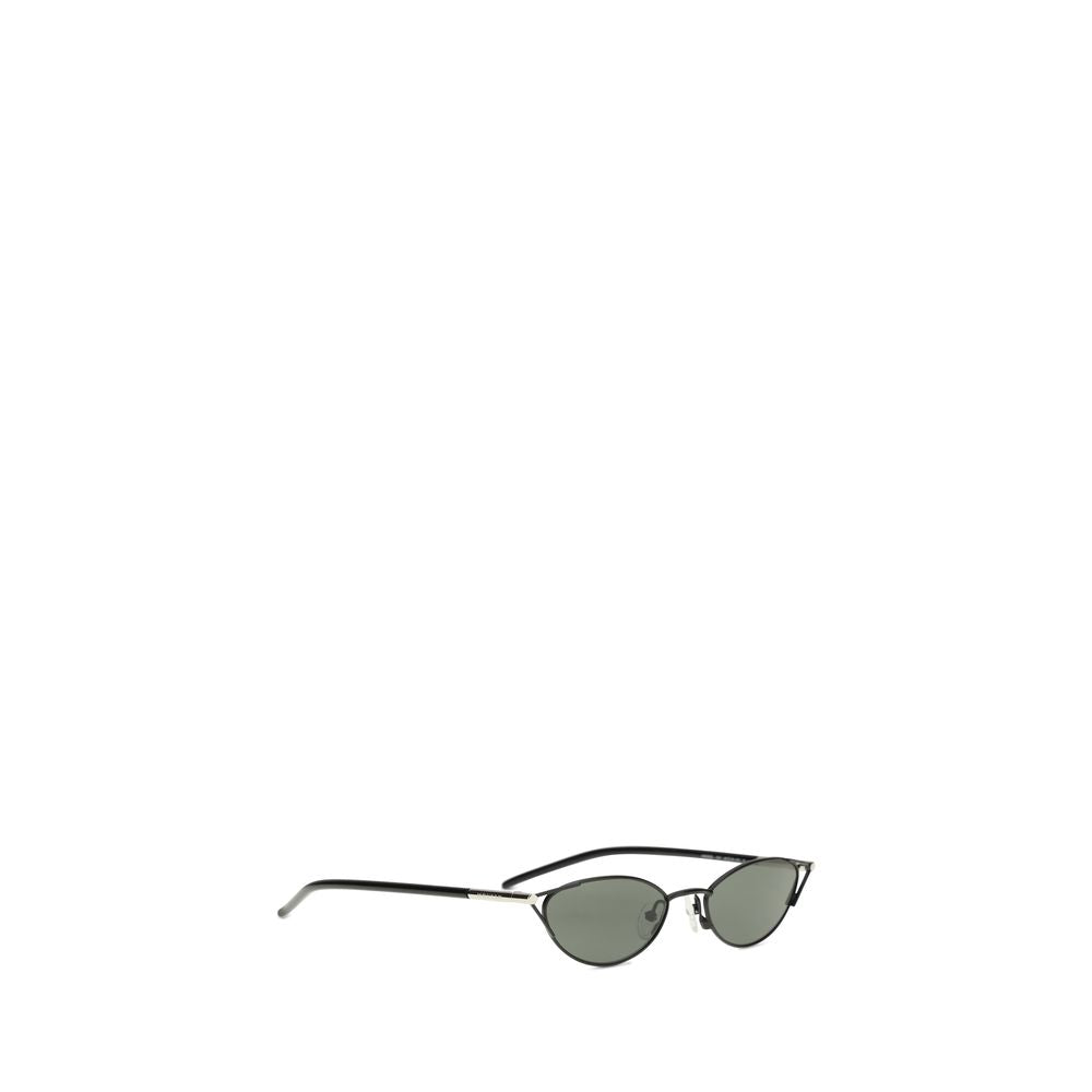 Sunglasses by Alexander McQueen for women in wool polyamide tweed black features an effortlessly chic cat-eye frame design with black coloured frame detailing and for a effortlessly chic aesthetic.