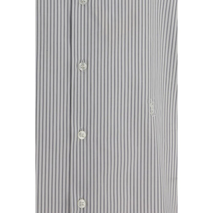 Shirt by Saint Laurent for men in cotton multicolor, patterned & striped showcases a sleek silhouette, elegantly detailed with a sleek and for a sleek finish.