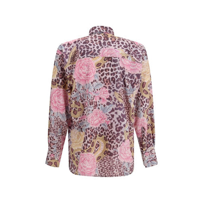 Shirt by GCDS for men in stretch polyester multicolor, patterned & print features an polished silhouette, showcasing a sophisticated and detail for a truly polished finish.