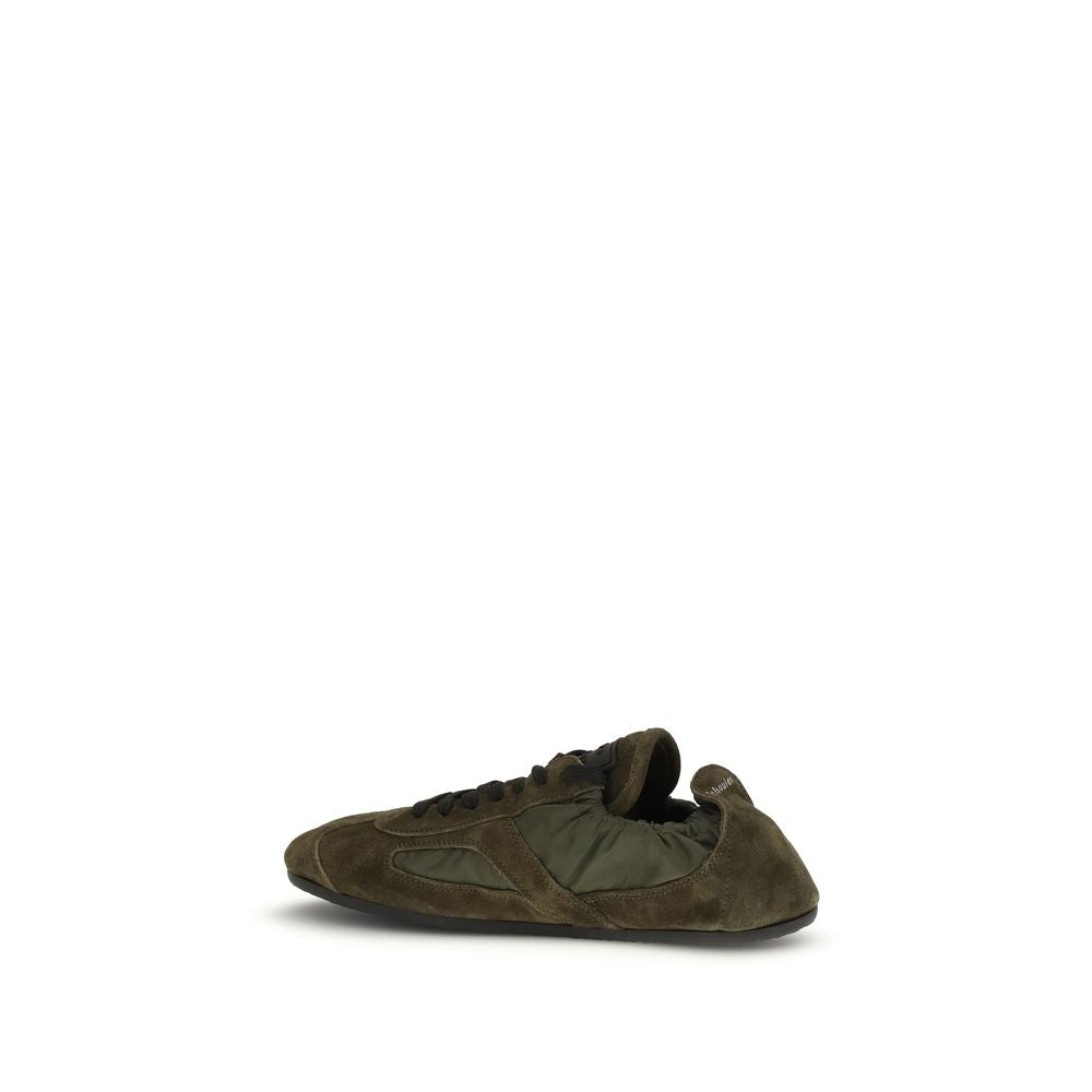 Sneakers by Proenza Schouler for women in bos taurus suede calf leather & nylon bicolour & silver features an timeless silhouette from the Track Women's Low Top Bos Taurus Suede Calf Leather & Nylon Sneakers collection, showcasing a signature low-top style with an timeless finish.