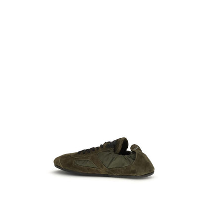Sneakers by Proenza Schouler for women in bos taurus suede calf leather & nylon bicolour & silver features an timeless silhouette from the Track Women's Low Top Bos Taurus Suede Calf Leather & Nylon Sneakers collection, showcasing a signature low-top style with an timeless finish.
