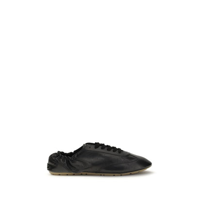 Saint Laurent Men's Athletic Bos Taurus Calf Leather Sneakers - Black Signature