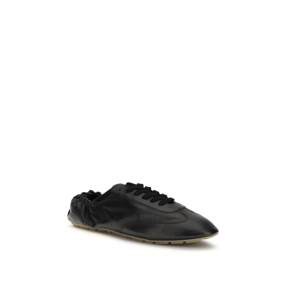 Saint Laurent Men's Athletic Bos Taurus Calf Leather Sneakers - Black Signature