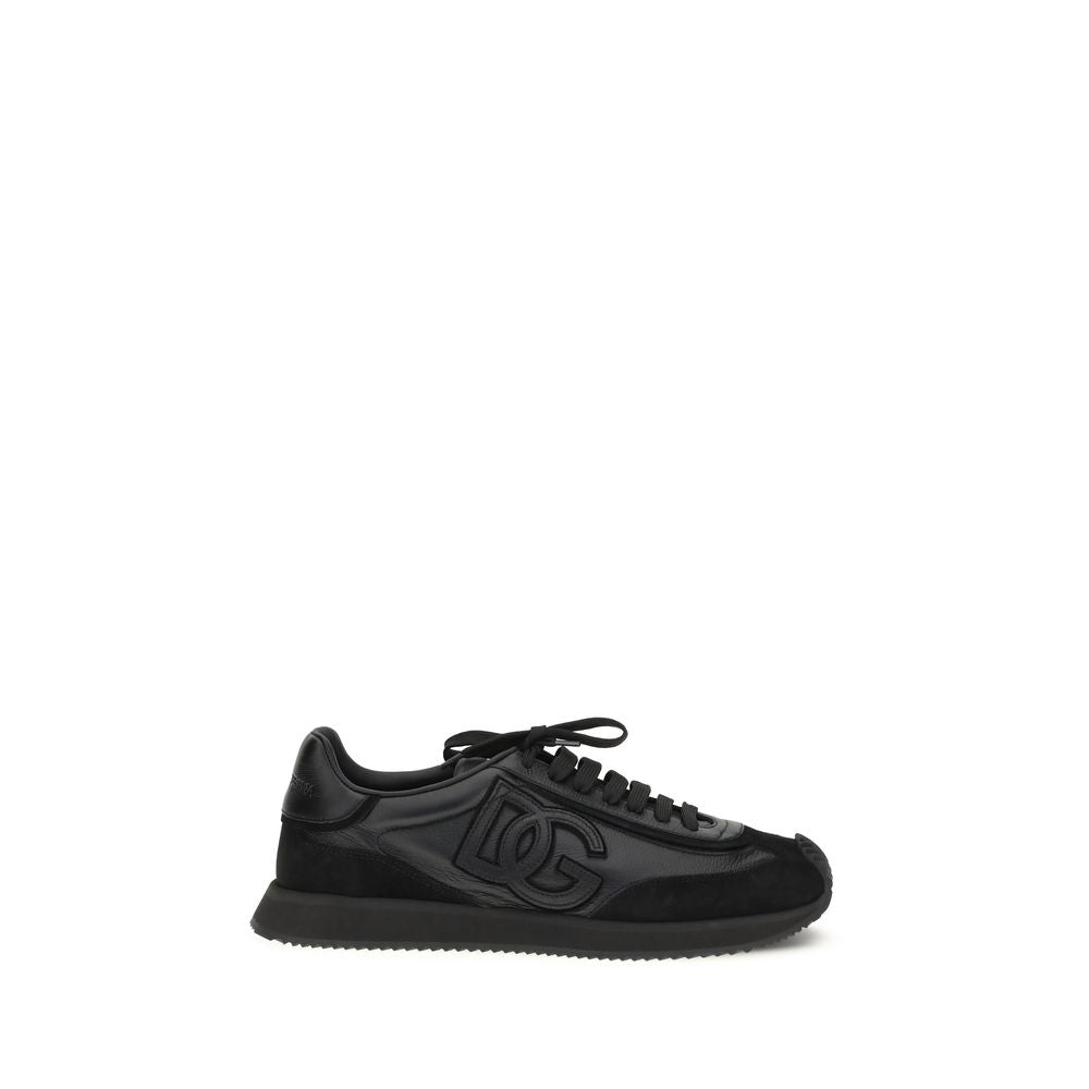 Dolce & Gabbana Men's Athletic TU & Bos Taurus Calf Leather Sneakers - Black