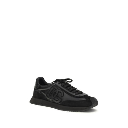 Dolce & Gabbana Men's Athletic TU & Bos Taurus Calf Leather Sneakers - Black