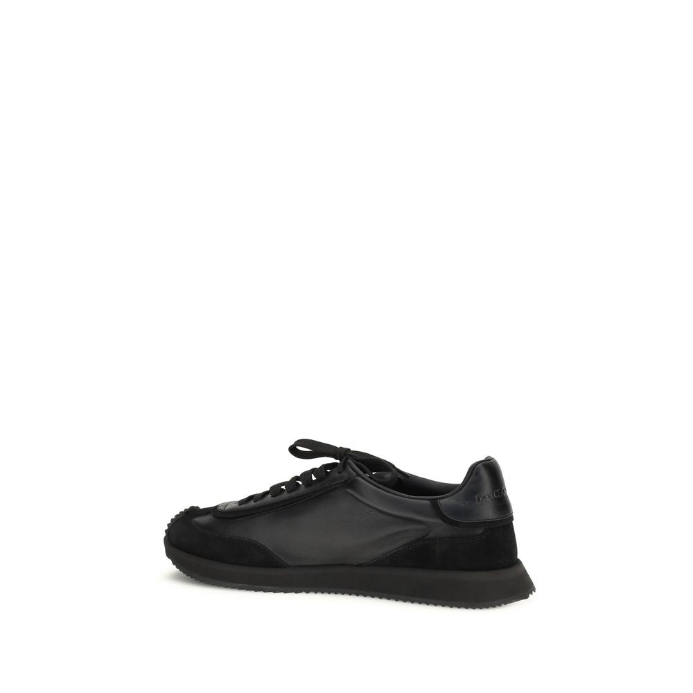Dolce & Gabbana Men's Athletic TU & Bos Taurus Calf Leather Sneakers - Black