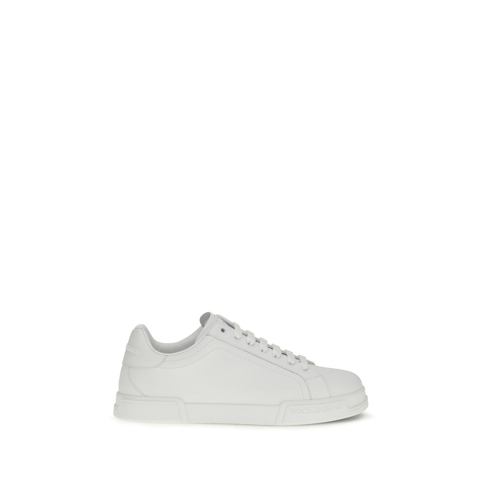 Sneakers by Dolce & Gabbana for men in bos taurus calf leather white presents a impeccable silhouette as Men's Low Top Bos Taurus Calf Leather Sneakers, expertly defined by a impeccable low-top style for a impeccable, high-fashion look.